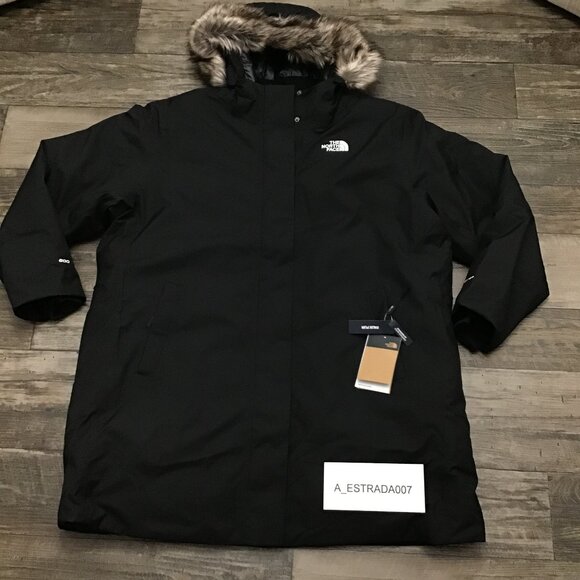 The North Face Women’s Plus Arctic Parka Jacket Black Size 3X - Retail $350 NWT - Picture 1 of 16